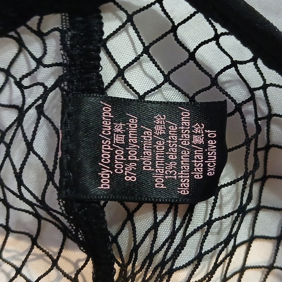 Black Mesh Women's Top - Picture 4 of 6